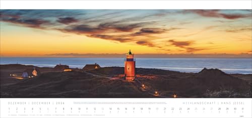 Meerlandschaft 'SYLT' Kalender 2026 - Hans Jessel: Großer XXL Panorama-Wandkalender