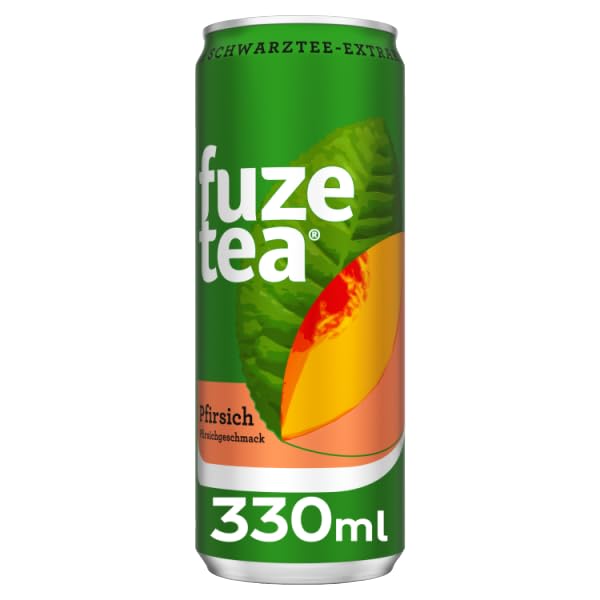 Fuze Tea with peach flavor in disposable cans (24 x 330ml)