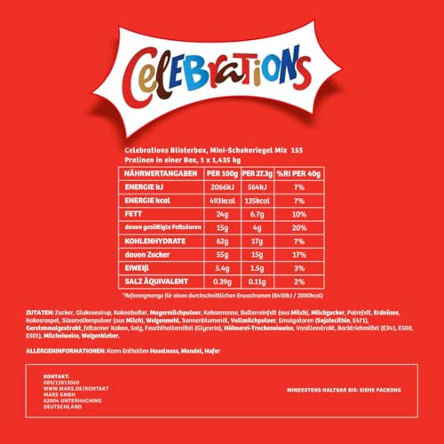 Celebrations Chocolate Assortment | 7 Brands in One Box: Mars, Snickers, Twix & More