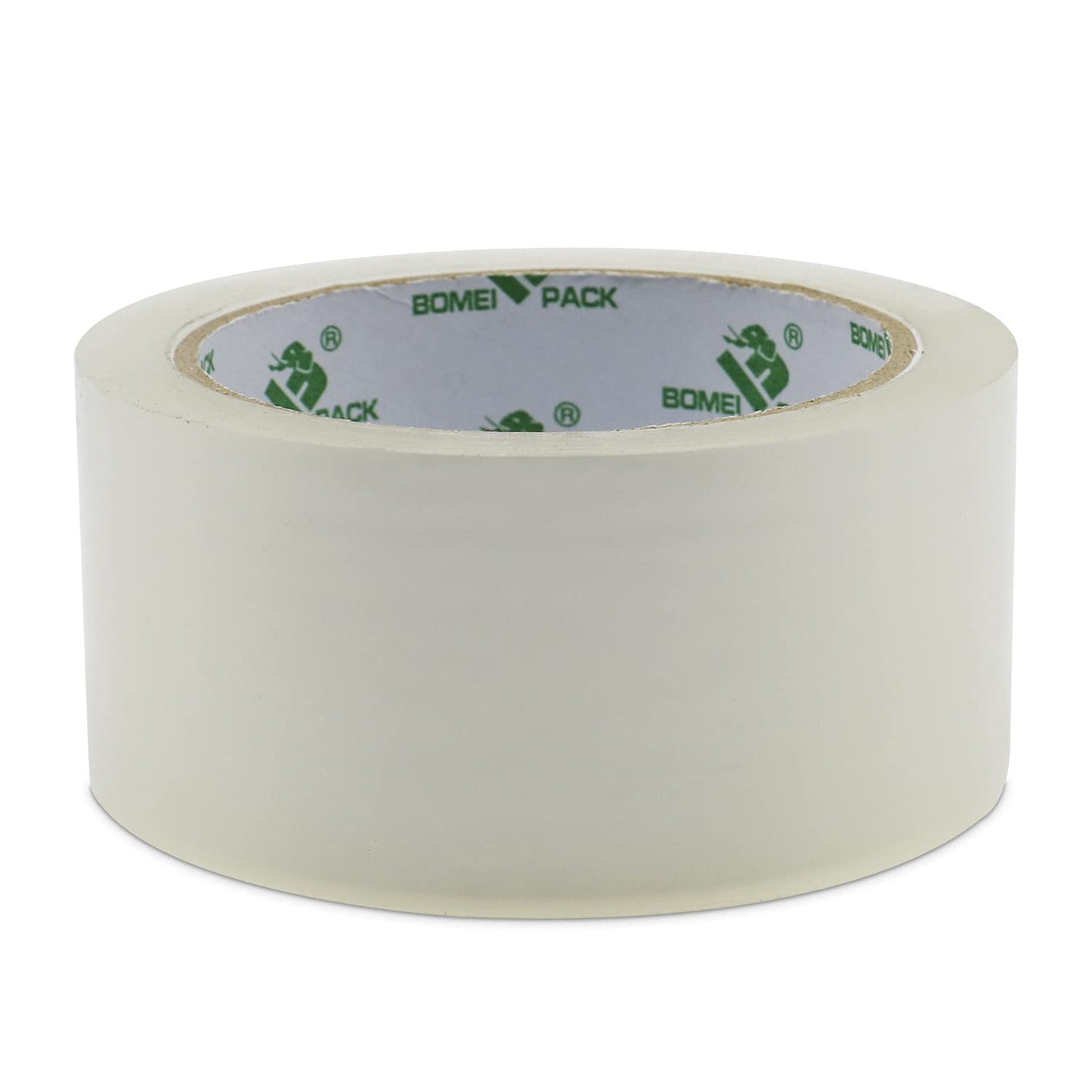 BOMEI PACK Parcel Tape Set | 6 rolls of clear 66m each + dispenser, versatile & easy to unwind