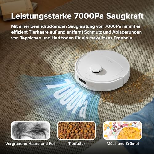 roborock Qrevo S vacuum and mop robot with 7000Pa | Self-cleaning & navigation