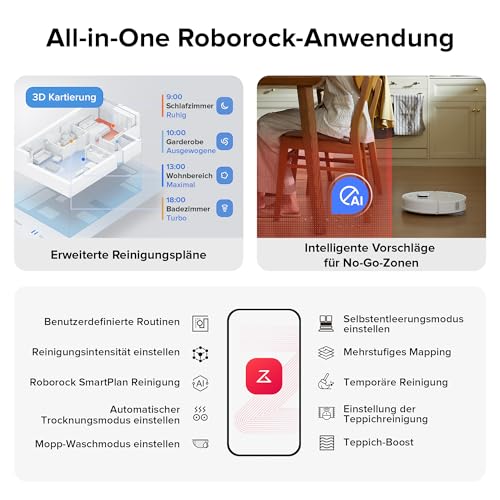 roborock Qrevo S vacuum and mop robot with 7000Pa | Self-cleaning & navigation