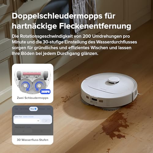 roborock Qrevo S vacuum and mop robot with 7000Pa | Self-cleaning & navigation
