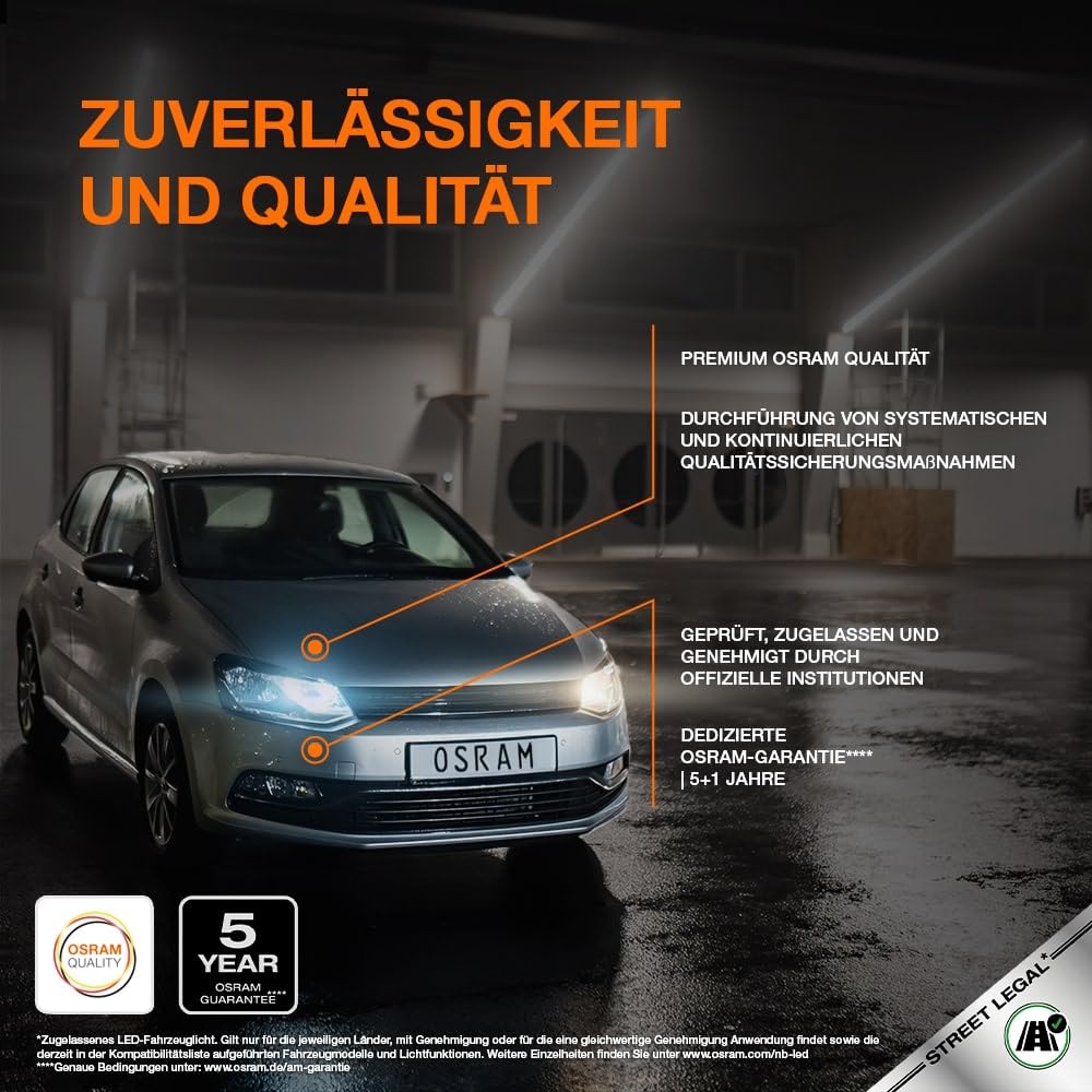 OSRAM Night Breaker (LED-Speed H7): High and low beam with road approval, 6000K