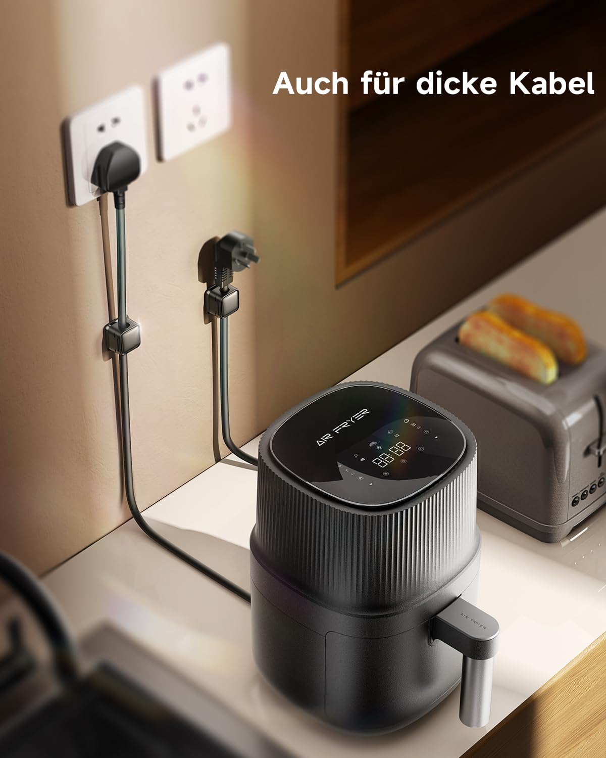 smofish Kabelclips (8er-Pack): Magnetische Schreibtisch Kabel Organizer, Stark Haftend