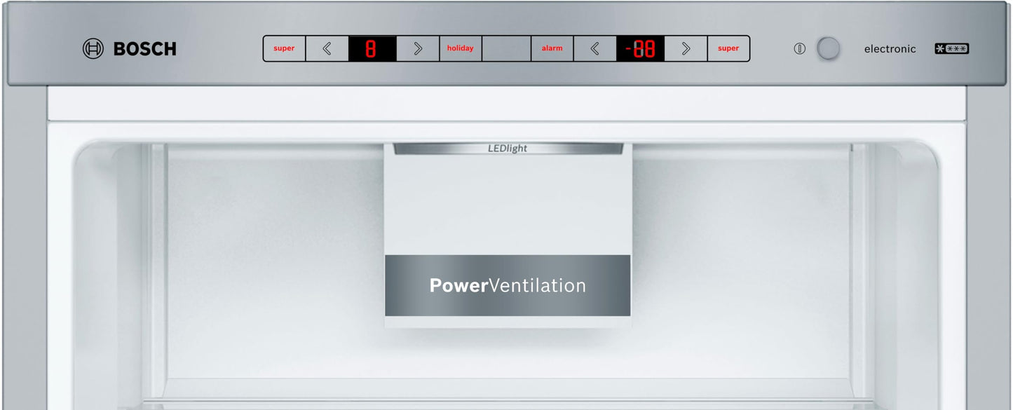 Bosch KGE49AICA fridge-freezer combination XXL VitaFresh: AntiFingerprint