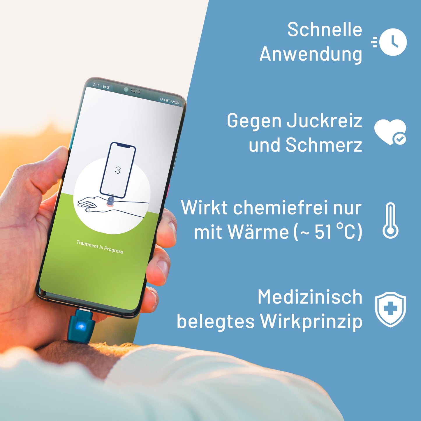 heat it - insect bite healer for your iPhone: chemical-free treatment with concentrated heat