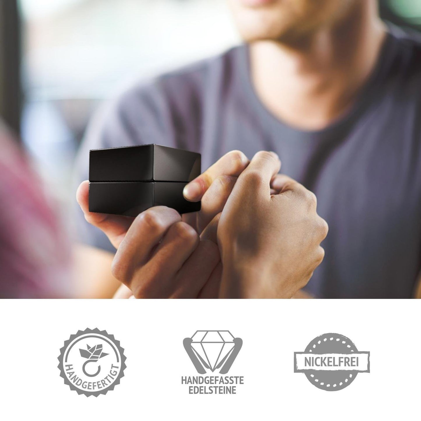 AMOONIC Creolen 'Twinkle' - Silber 925 mit Zirkonia (Diamant Ersatz) für Damen inkl. Luxusetui