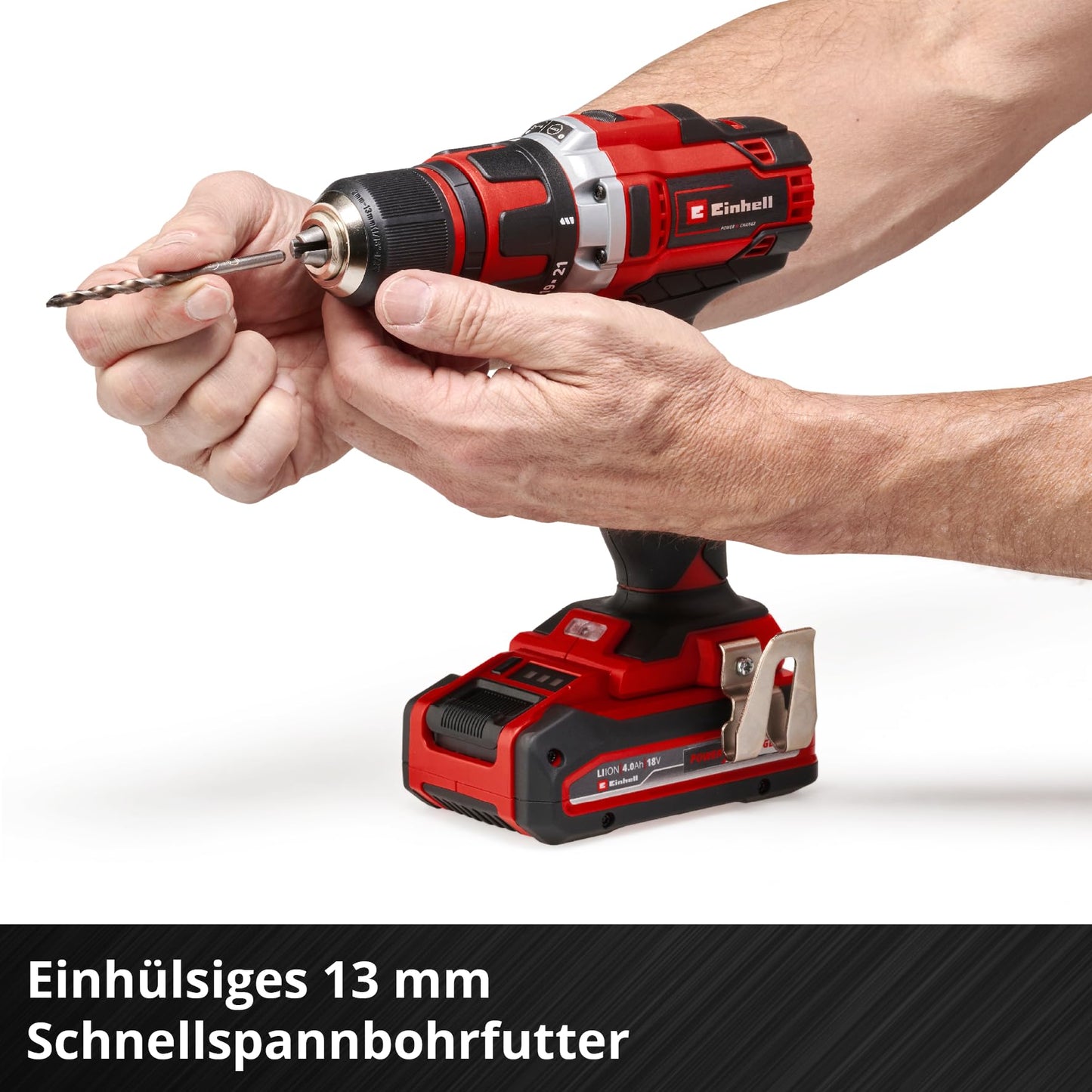 Einhell Cordless Drill (TE-CD 18/40) Li-Solo Power X-Change without battery