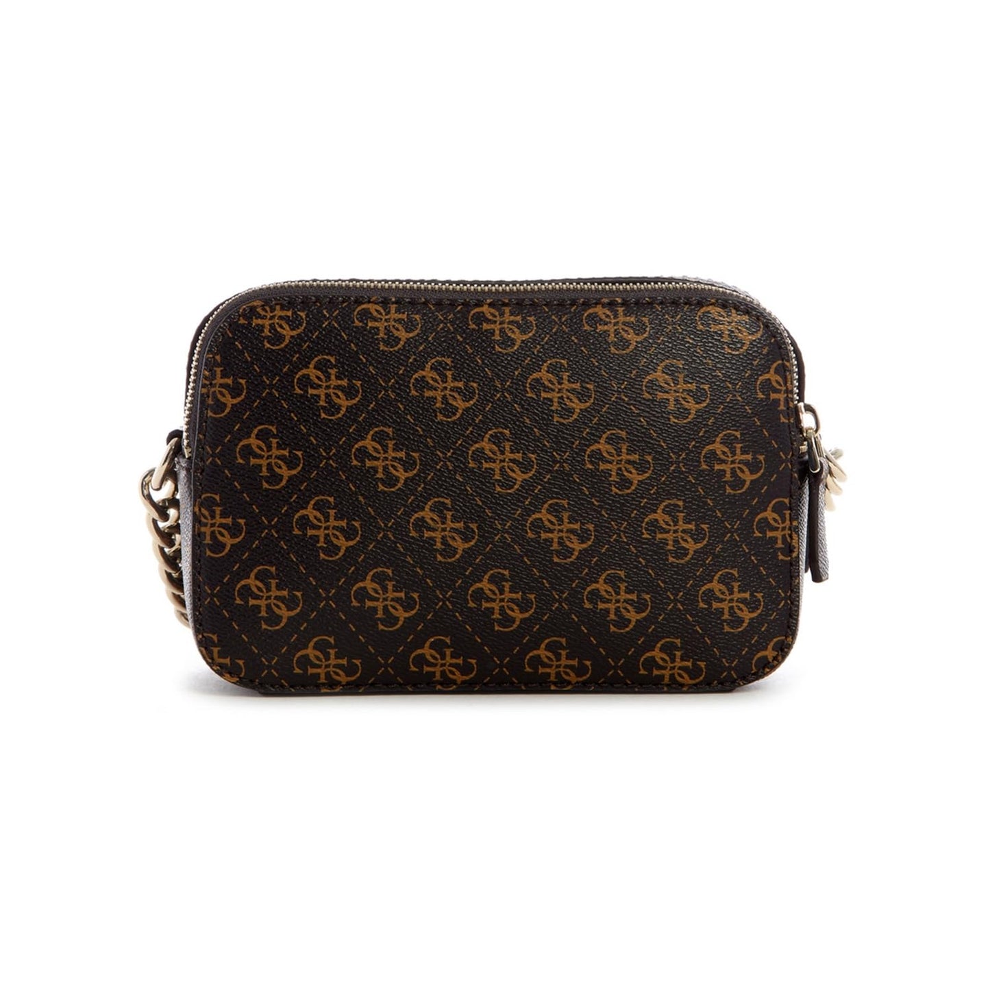 GUESS 'Noelle' Schultertasche im braunen Logo-Design mit Reißverschluss | Crossbody-Bag