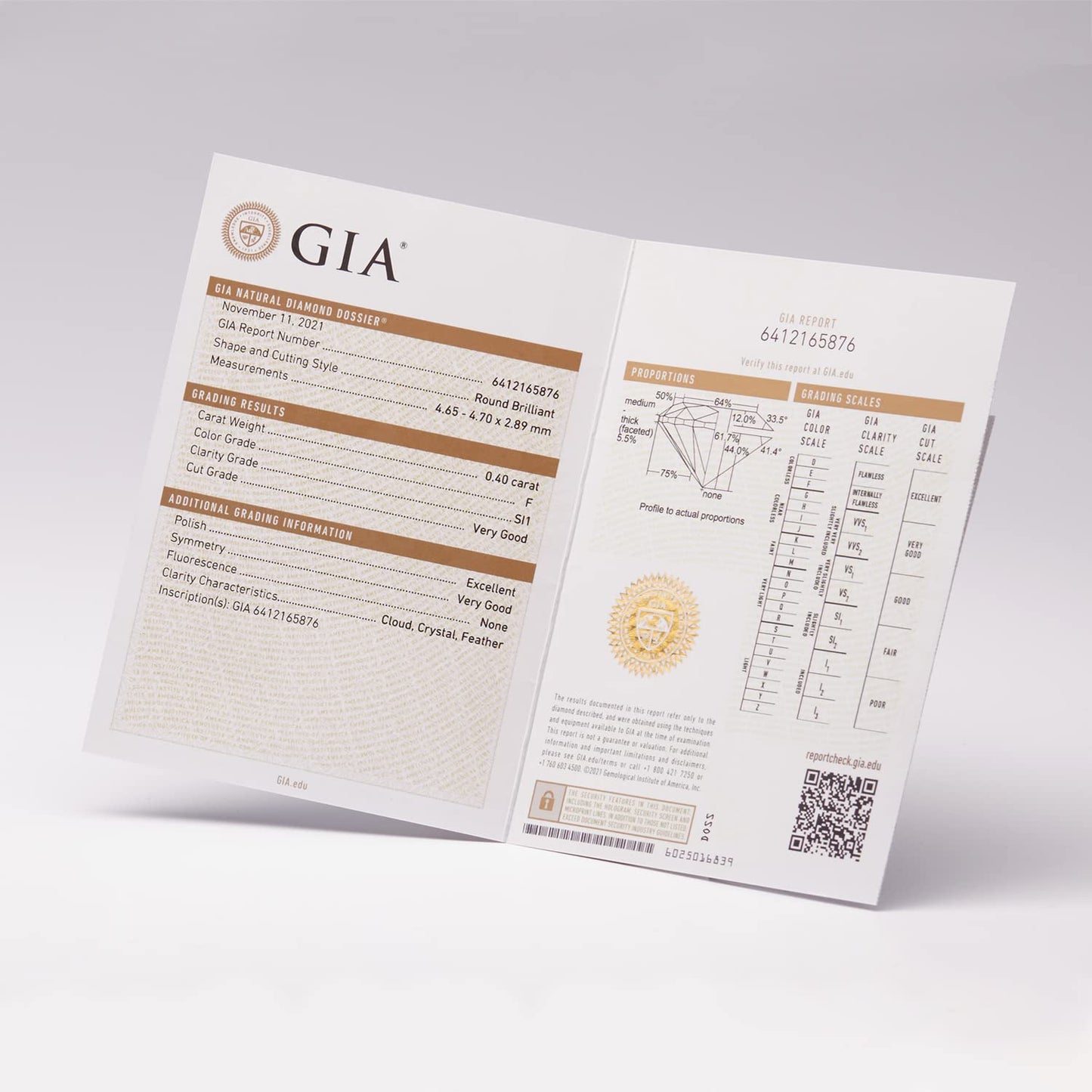 EDELIND Verlobungsring für Damen (Gold 750) mit echtem Diamanten 0.3ct (GIA) inkl. Geschenkbox