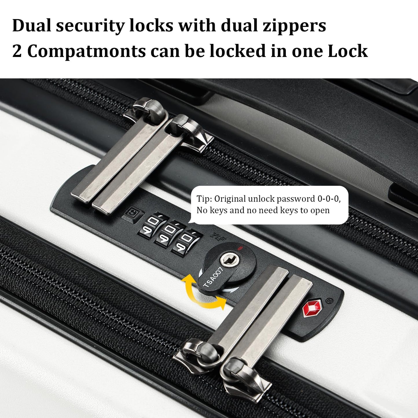 TYDECKARE 16-inch carry-on briefcase with 2 laptop compartments: TSA lock