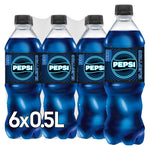 Pepsi Electric Blue - Zero Sugar (6x 0.5l) | The new limited edition from Pepsi