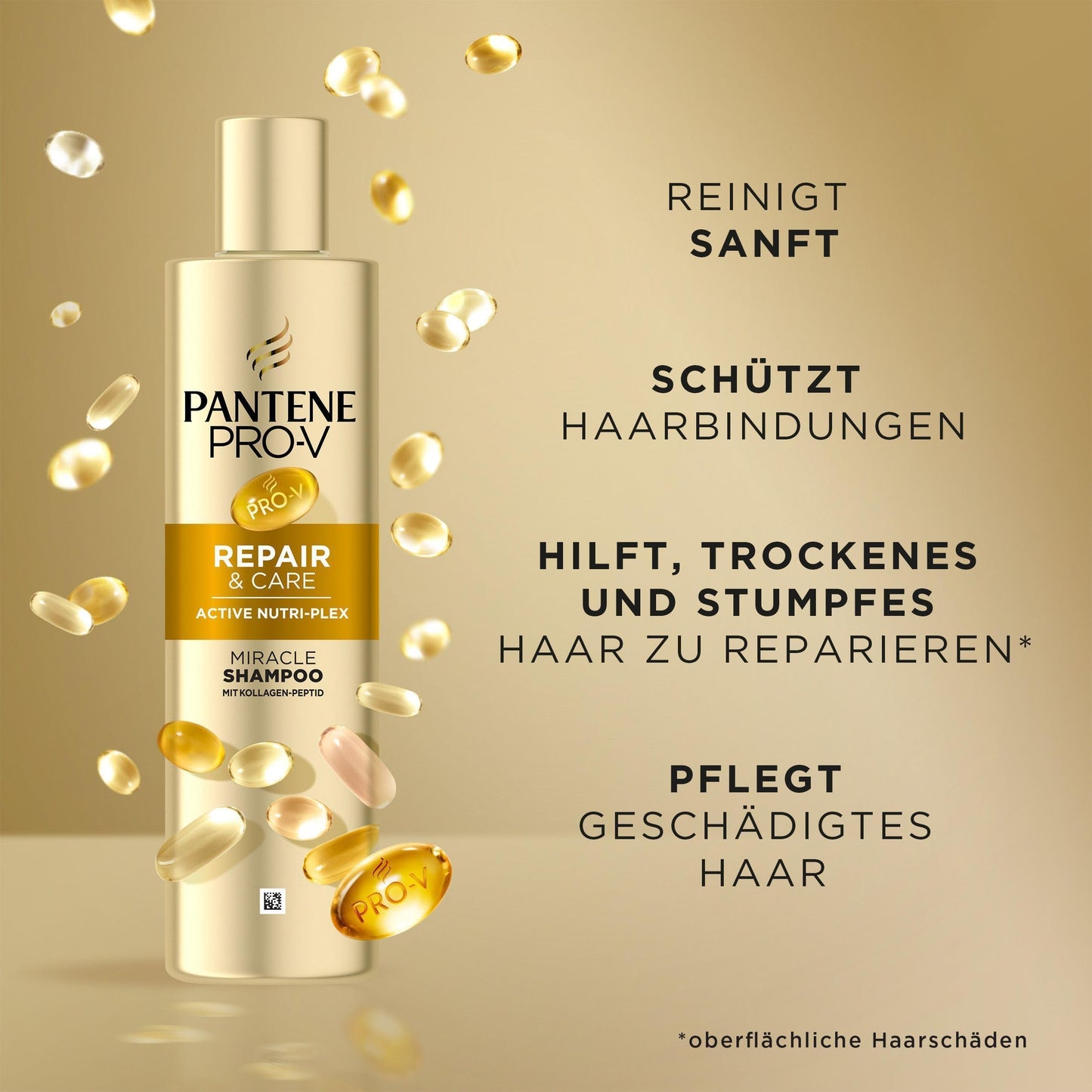 Pantene Pro-V Repair & Care Shampoo (1000ml) with pump dispenser | Silicone-free
