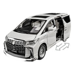Modèle réduit de voiture TOYOTA Alphard MPV (1:18) avec portes arrière à ouverture automatique | Son, Lumière