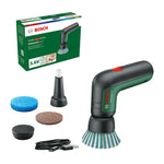 Bosch Home and Garden cordless cleaning brush with 4 cleaning attachments, USB charging