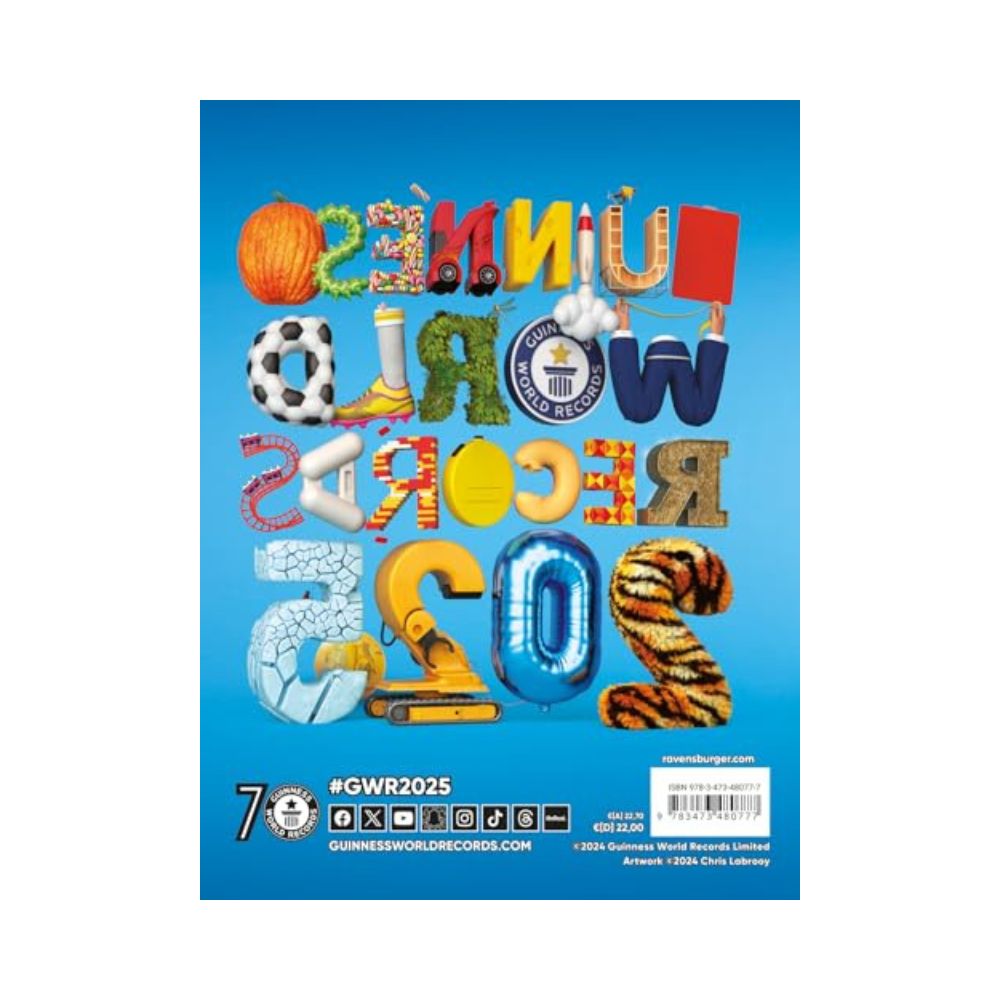 Ravensburger - GUINNESS WORLD RECORDS 2025: Das beliebte Rekorde-Buch für Kinder und Erwachsene