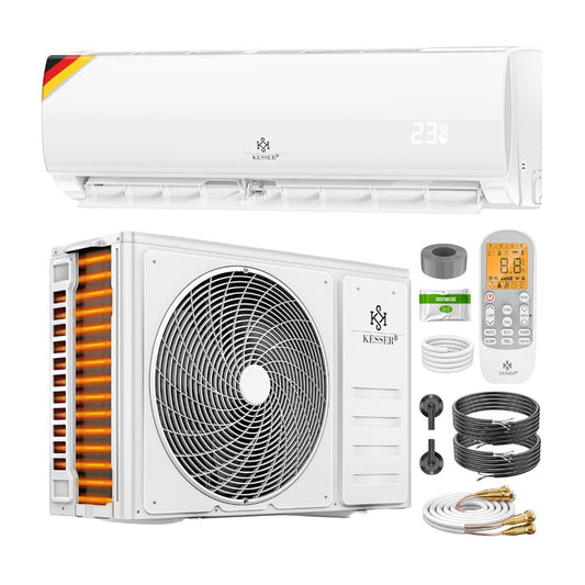 KESSER® 'Quick Connect' Split Air Conditioning Set with Heating Function: 12000BTU, 3.4kW, WiFi & App