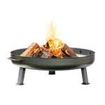 Czaja® fire bowl 'Bonn' (Ø 80cm) with water drainage hole: Large fire pit for the garden
