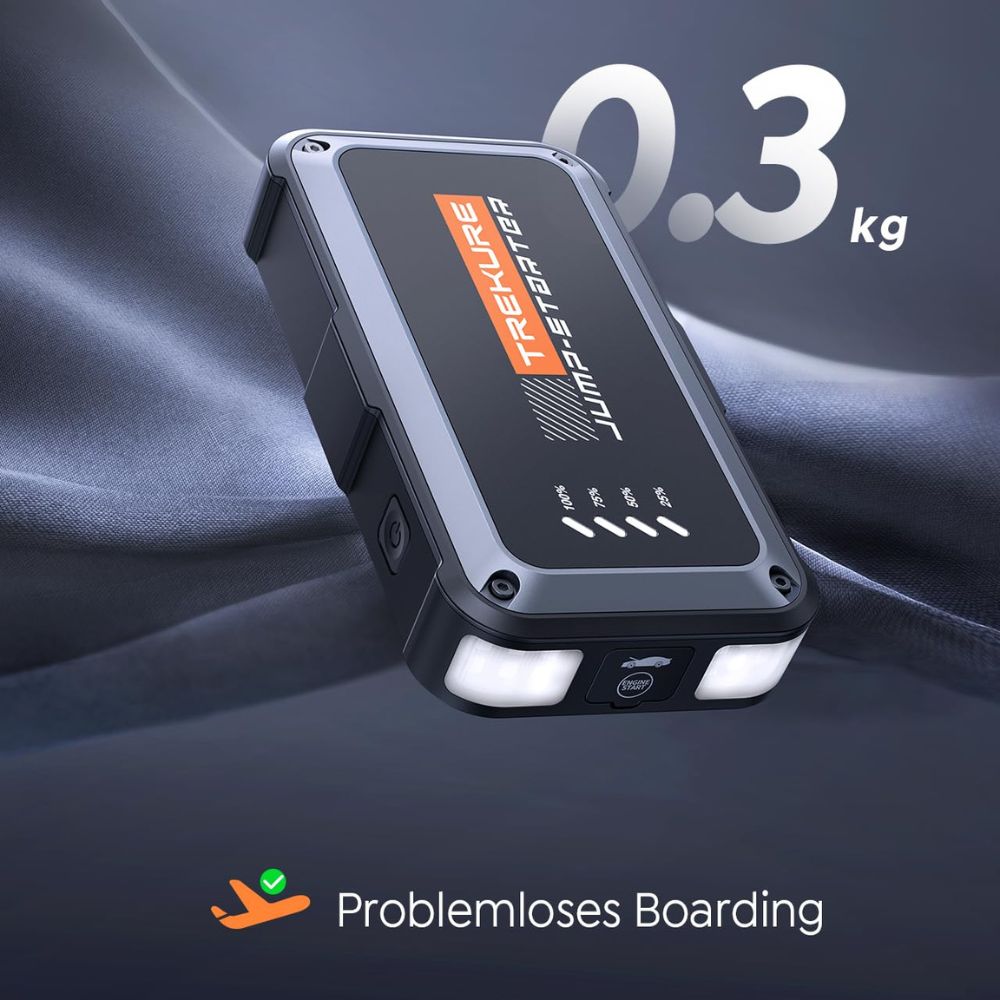 TREKURE TK10 Car Jump Starter Power Bank (3000A) with LED Flashlight