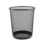 Wire wastepaper bin | Ideal for the office - Height: 34cm x 18 liters (black)
