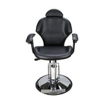 Barberpub hairdressing chair | Hydraulic, tilts up to 135° with gas spring lock, 360° rotatable