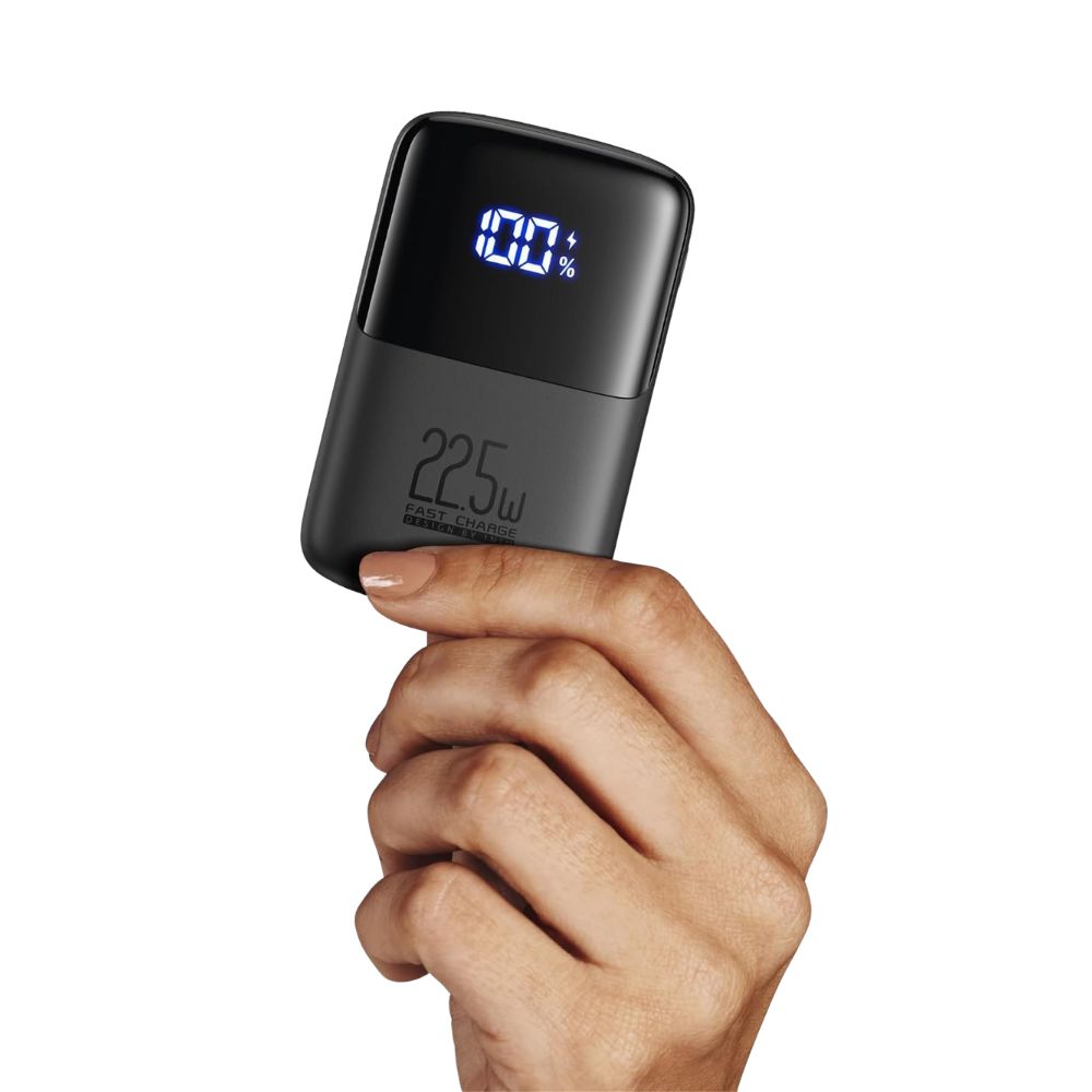 INIU Powerbank (10000mAh - 22,5W) mit LED-Anzeige: Klein aber Stark | USB-C In- & Output