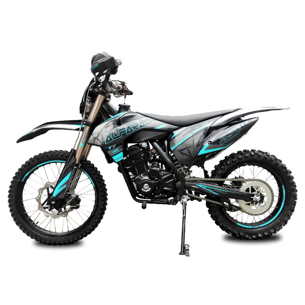 RV-PARTS Alfarad-T7 Crossbike: 20,5 PS, 5-Gang, Elektrostarter & Sportausstattung
