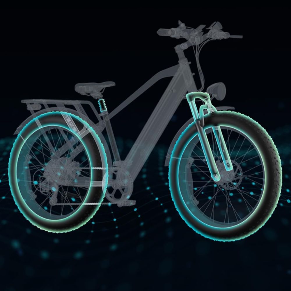 ENGWE E26 All-Terrain E-Bike: 250W, 48V, 16Ah Akku, LCD, Federgabel & 7-Gang-Schaltung