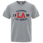 CALIFORNIE 1986 LA College League | USA Streetwear : T-shirt en coton respirant