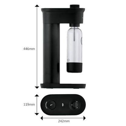 Grohe 'Blue Fizz Advanced' water carbonator set with CO2 level indicator and cleaning powder
