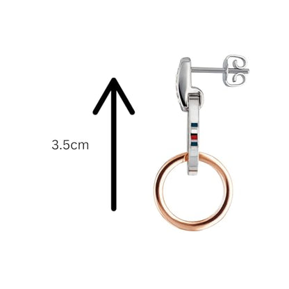 Tommy Hilfiger Jewelry earrings for women made of stainless steel with crystals