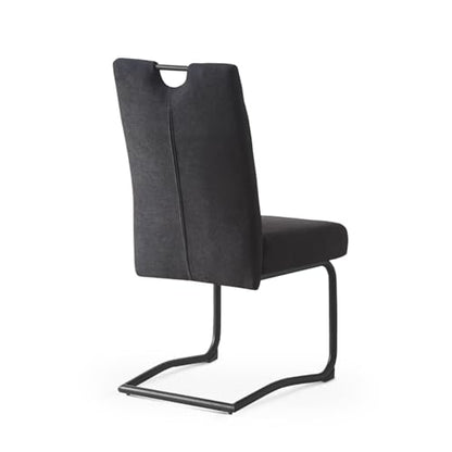 B&amp;D home set of two cantilever dining chairs 'Sofia' | Modern design in anthracite