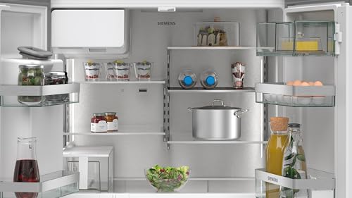 SIEMENS (KF96IAPEA) iQ500 NoFrost Smart French-Door Refrigerator: Ice and Water Dispenser, Anti-Fingerprint