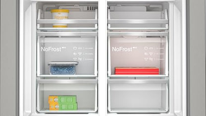 SIEMENS (KF96IAPEA) iQ500 NoFrost Smart French-Door Refrigerator: Ice and Water Dispenser, Anti-Fingerprint