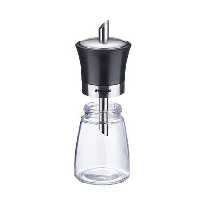 Westmark glass sugar dispenser (190ml): stainless steel (black-silver)