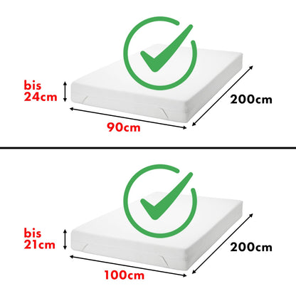 JACOBSON Jersey fitted sheet made of 100% cotton (90x200-100x200cm - anthracite)