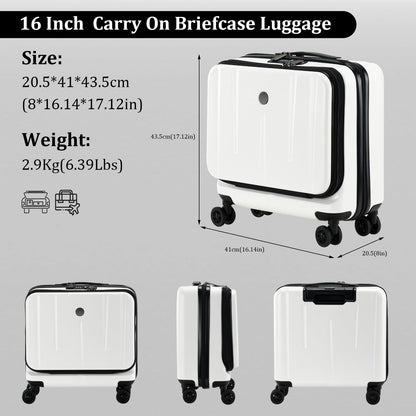 TYDECKARE 16-inch carry-on briefcase with 2 laptop compartments: TSA lock