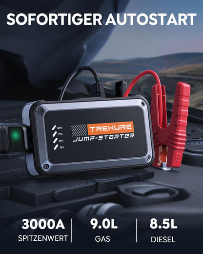 TREKURE TK10 Car Jump Starter Power Bank (3000A) with LED Flashlight
