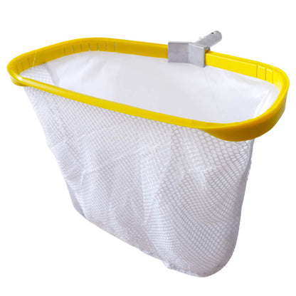 Heavy-duty leaf net with aluminum frame: Deep net for pool cleaning