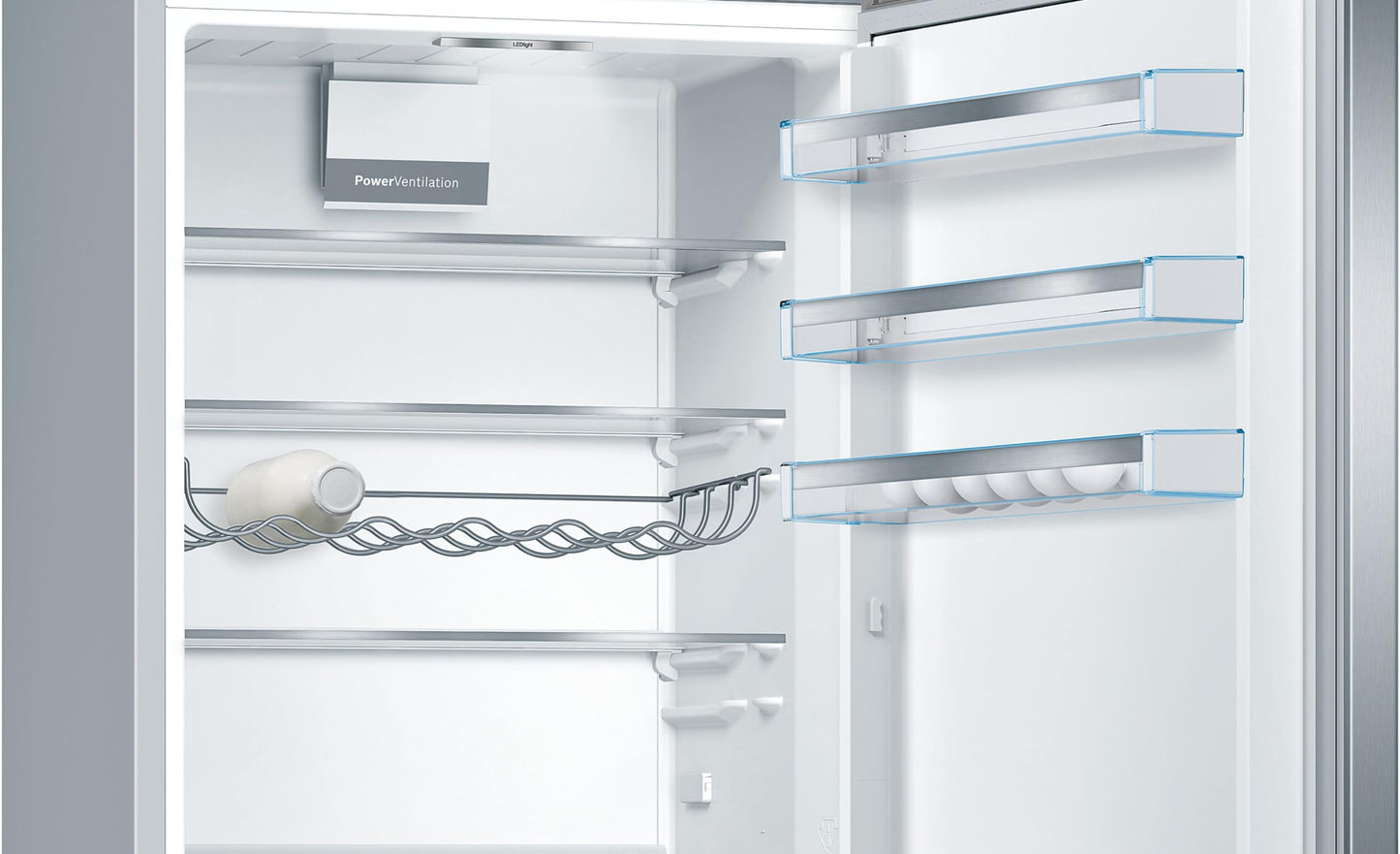 Bosch KGE49AICA fridge-freezer combination XXL VitaFresh: AntiFingerprint