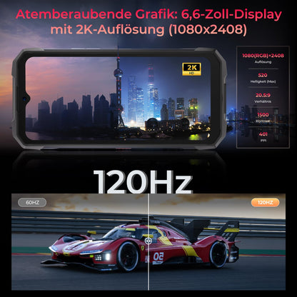 HOTWAV Hyper 7 5G Smartphone (20GB RAM+256GB Storage): 280LM camping light, 10800mAh
