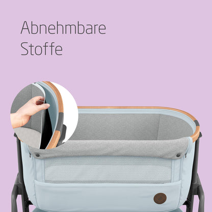 Maxi-Cosi Iora Baby Cot: Foldable Co-Sleeper, 0-6 months, max. 9 kg, 4 inclination and 5 height levels