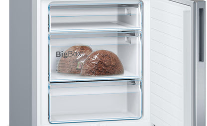 Bosch KGE49AICA fridge-freezer combination XXL VitaFresh: AntiFingerprint