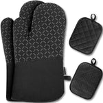 Oven gloves, pot holders, oven gloves (set of 4), baking gloves