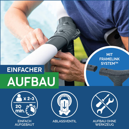 Bestway Steel Pro-MAX Frame Pool Complete Set with Filter Pump (Ø 366x122cm)