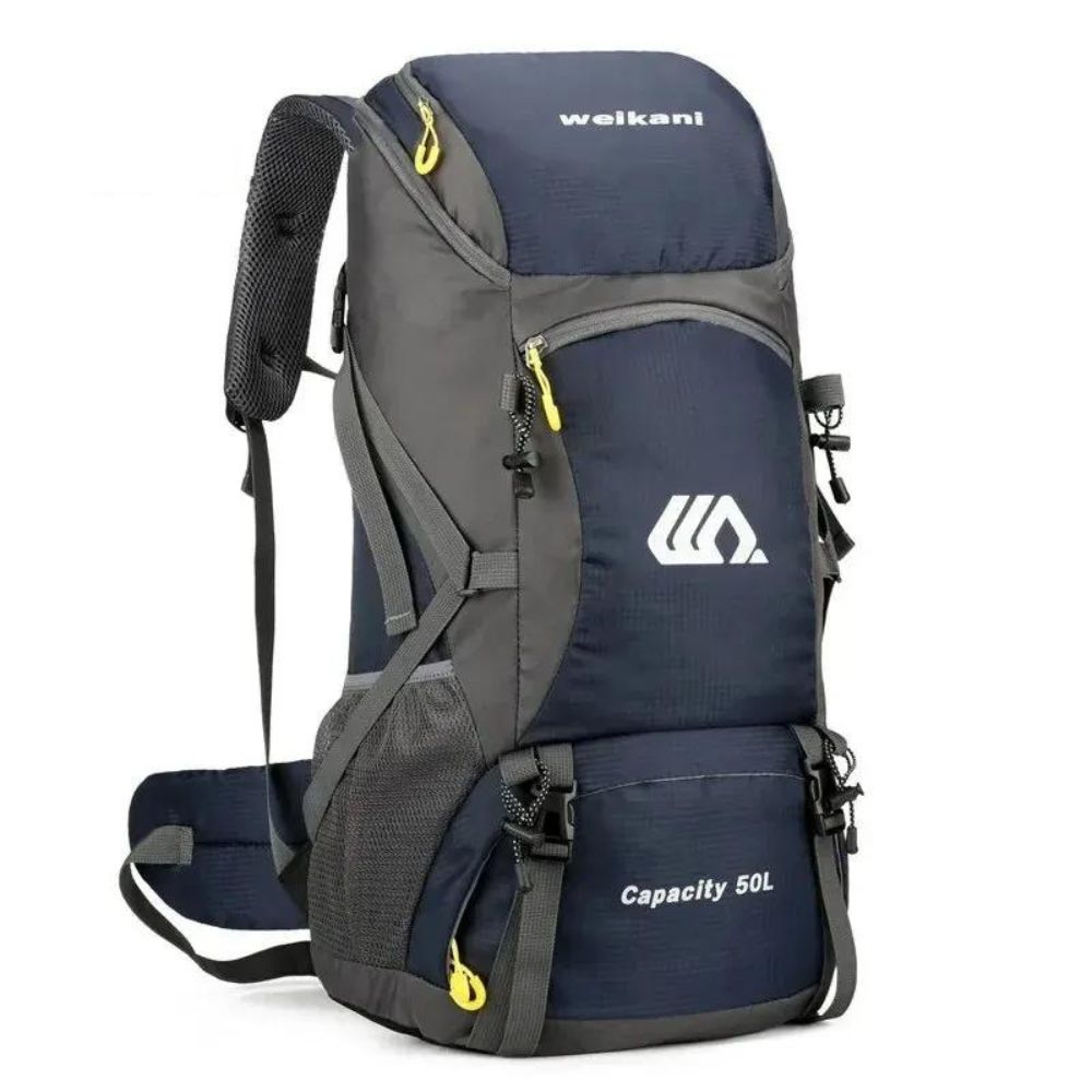 Ultraleichter 50L Wanderrucksack | Faltbar - Wasserfest: Ideal für Outdoor-Aktivitäten - Dunkelblau