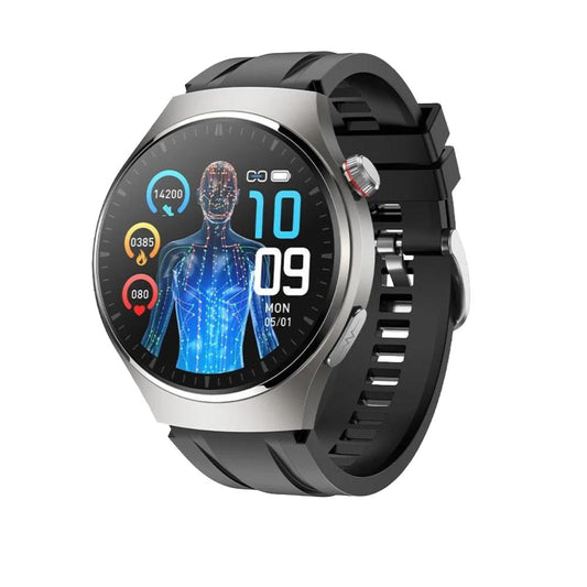 Montre intelligente ECG avec laser PPG | Température corporelle, glycémie, appel BT