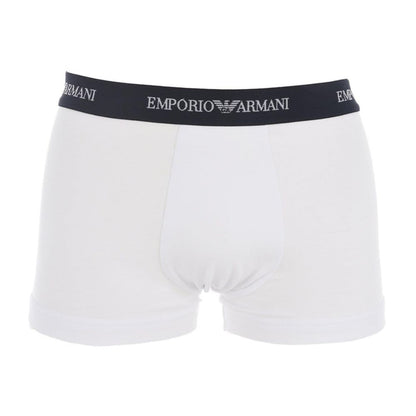 Emporio Armani men's boxer shorts (3-pack) with logo waistband: cotton stretch