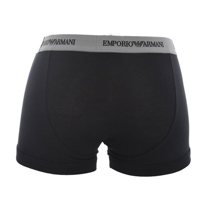 Emporio Armani men's boxer shorts (3-pack) with logo waistband: cotton stretch